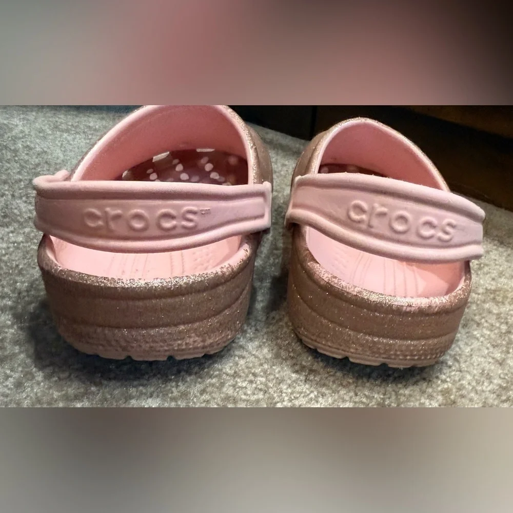Kids Crocs Classic Glitter Clog